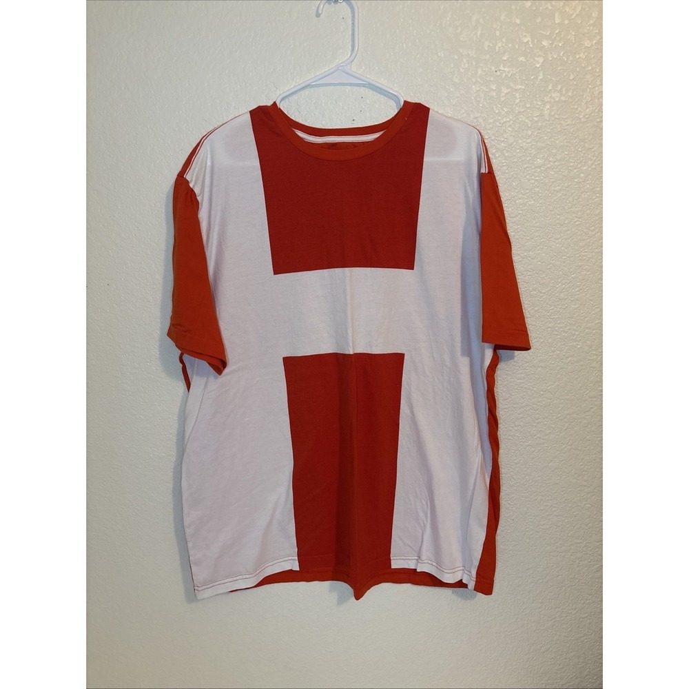 Tommy Hilfiger Classics T-Shirt Rare white H Design Logo‎ size XL